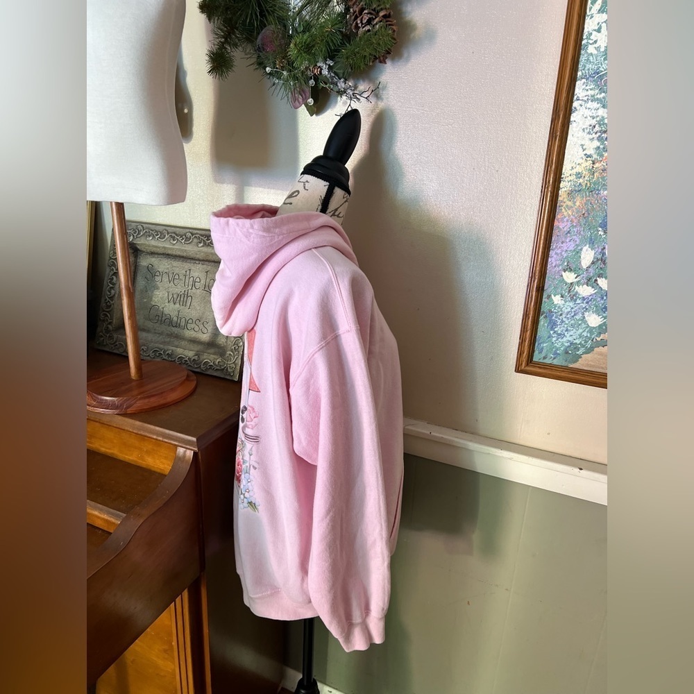 Women’s Home Sweet Home Birdhouse Pink Hoodie - Picture 5 of 5